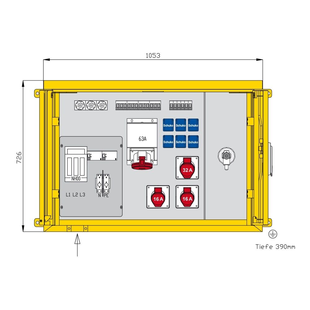 Walther-Werke Aufputzverteiler WAP0525