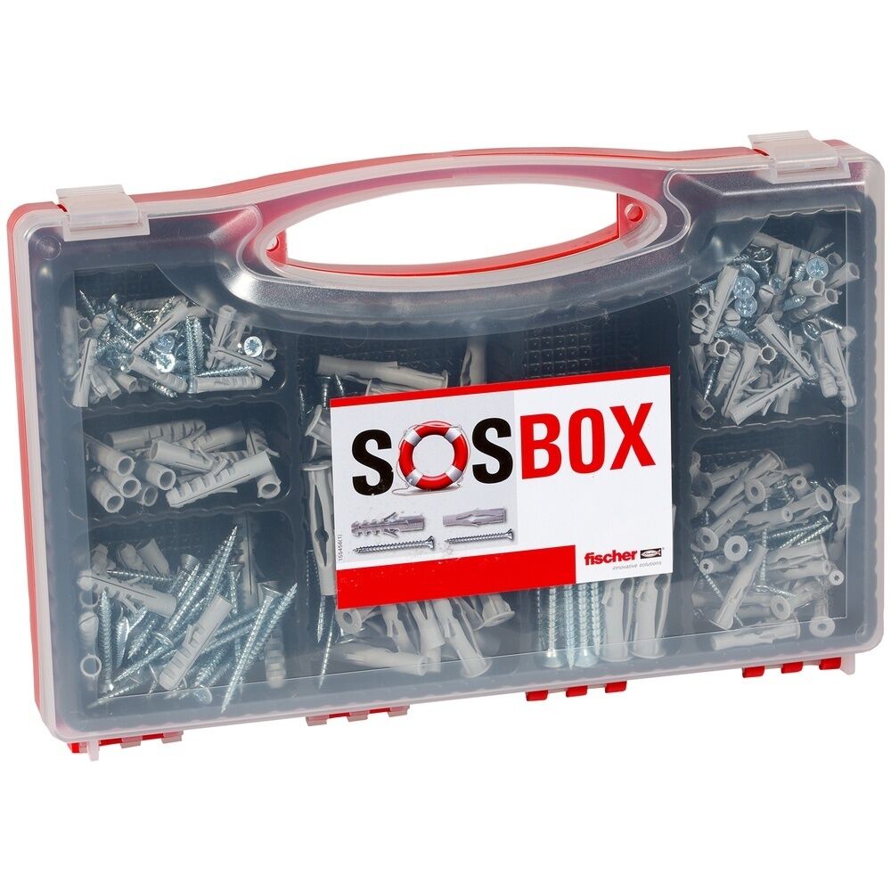 Fischer Sortimentsbox 533629 Typ SOS BoX, S+FU+screws DÜBEL/SCHRAUBE