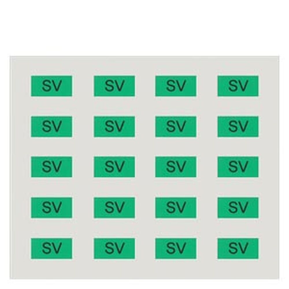 Siemens Beschriftungsbogen 5UH1084