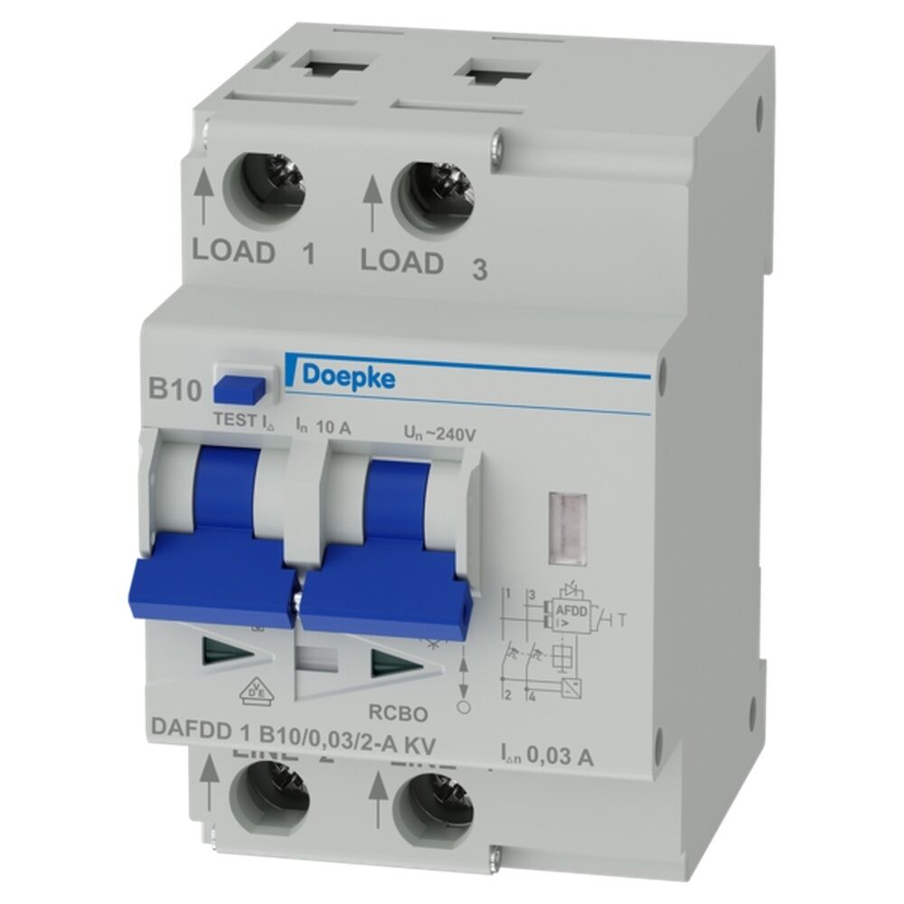 Doepke Brandschutz Schalter 09961104 Typ DAFDD 1 B10/0,03/2-A KV 