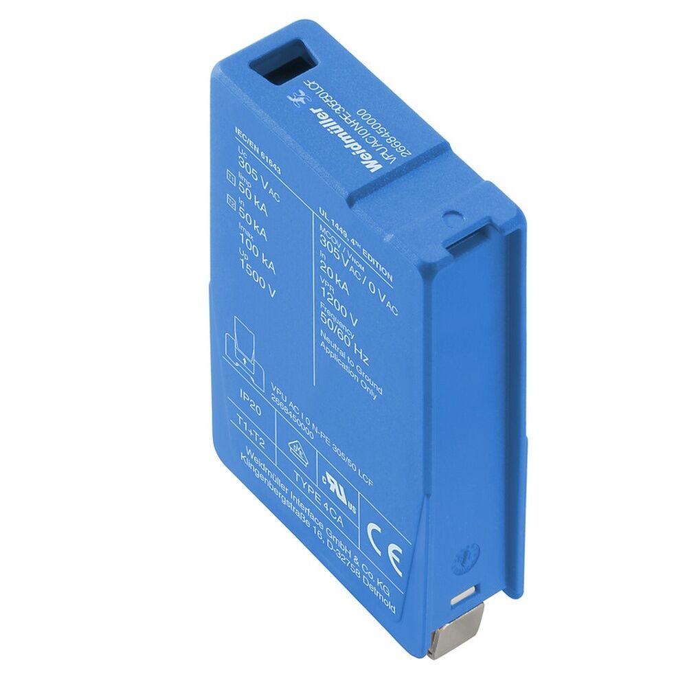 Weidmüller Überspannungsableiter 2668450000 Typ VPU AC I 0 N-PE 305/50 LCF