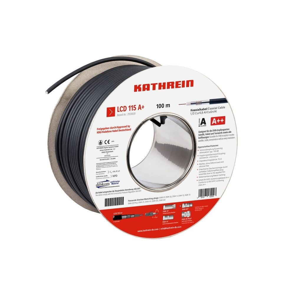 Kathrein Koaxialkabel 21510028 Typ LCD115A+ 
