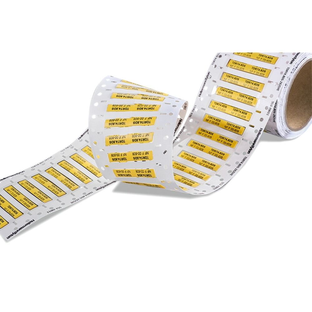 Hellermann Schrumpfschlauchmarkierer 553-70106 Typ TDRT6.4DS-1X50YE PO-X YE 3000