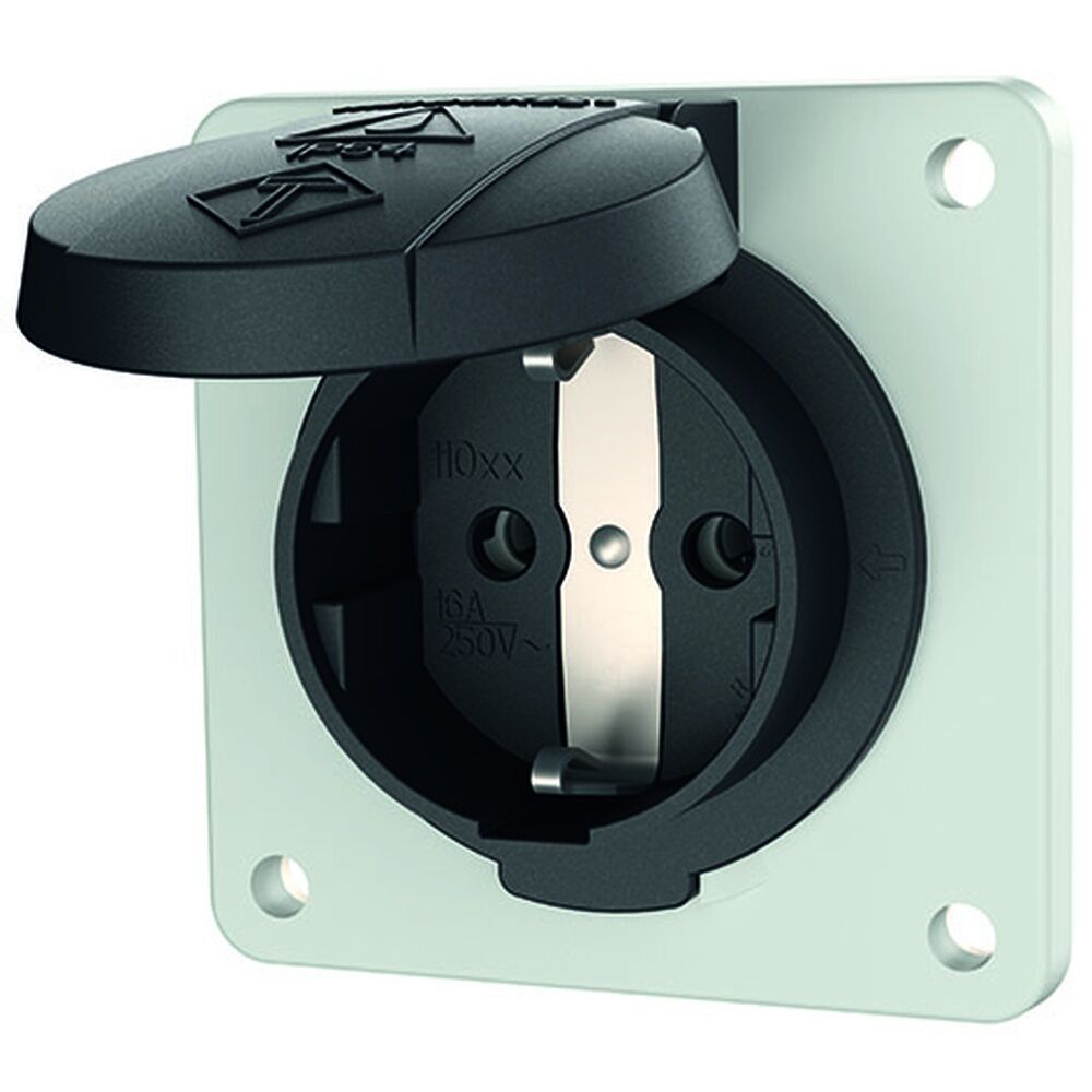 Mennekes Schuko schwarz 11012F