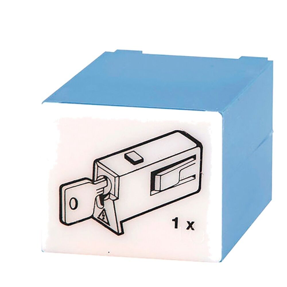 Doepke Wiedereinschaltsperre 09980136 Typ Kunststoffschloss, blau