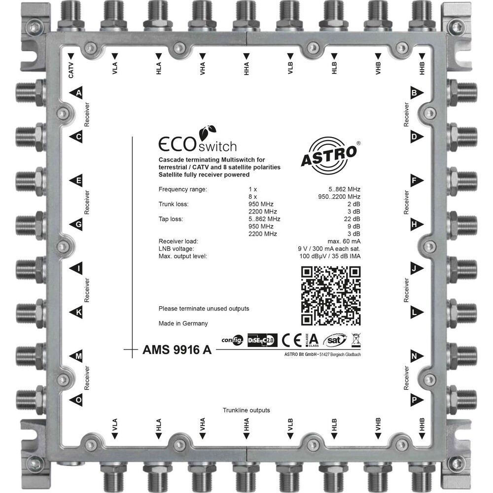 Astro Kaskadierbarer Multischalter 00360985 Typ AMS 9916 A ECO