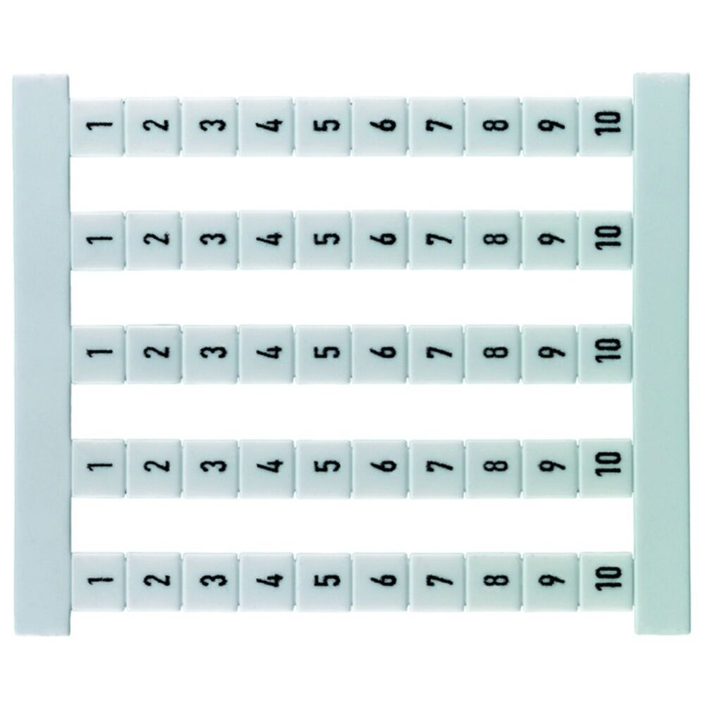 Weidmüller Klemmenmarkierung 0460660001 Typ DEK 5 FSZ 1-10