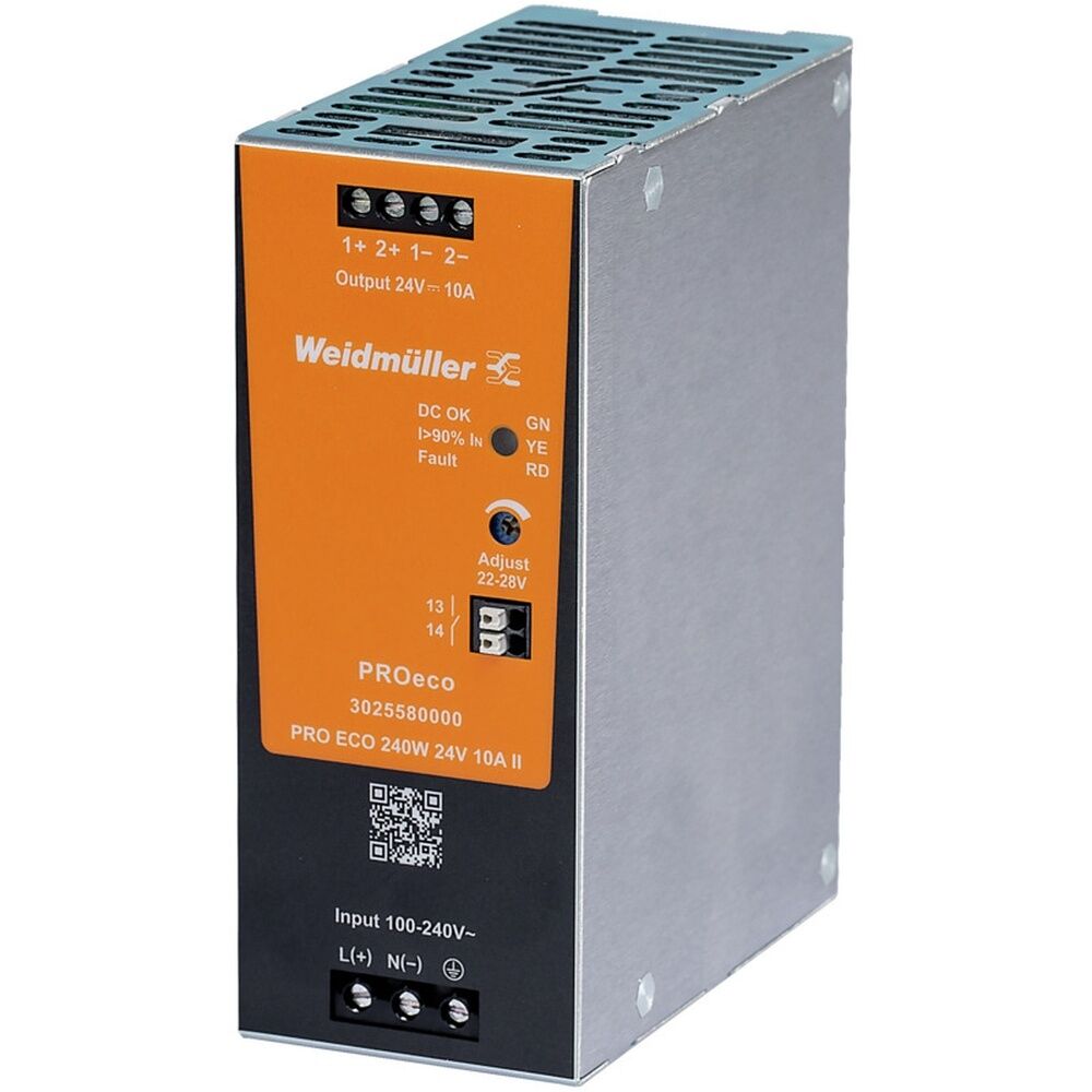 Weidmüller Gleichstromversorgung 3025580000 Typ PRO ECO 240W 24V 10A II 