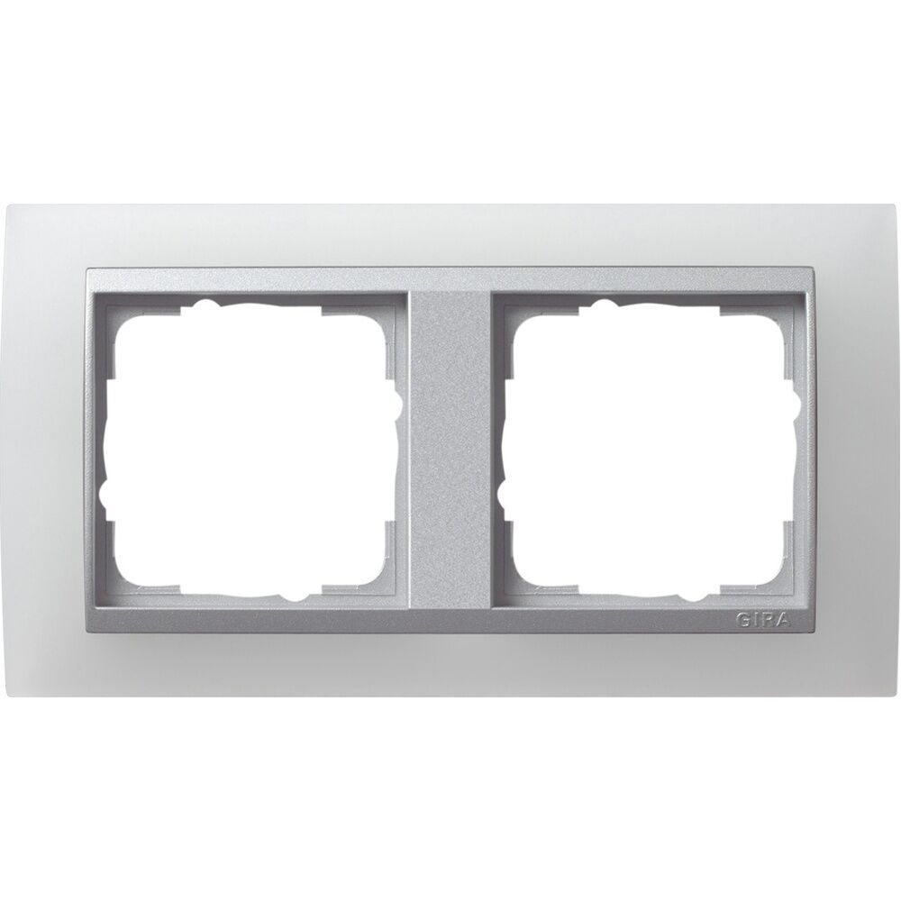 Gira Abdeckrahmen 2fach 021250 