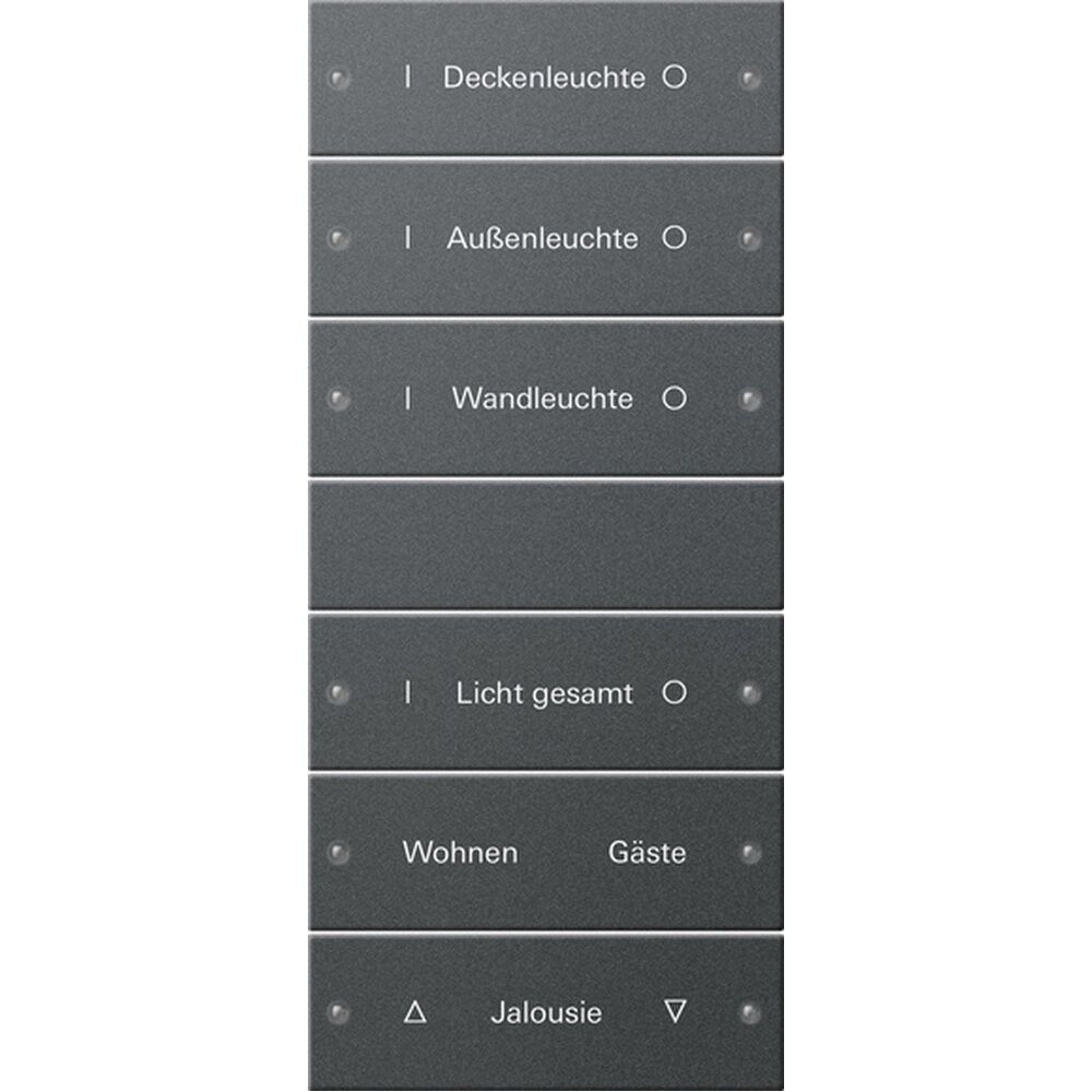 Gira Wippenset 6fach 220628