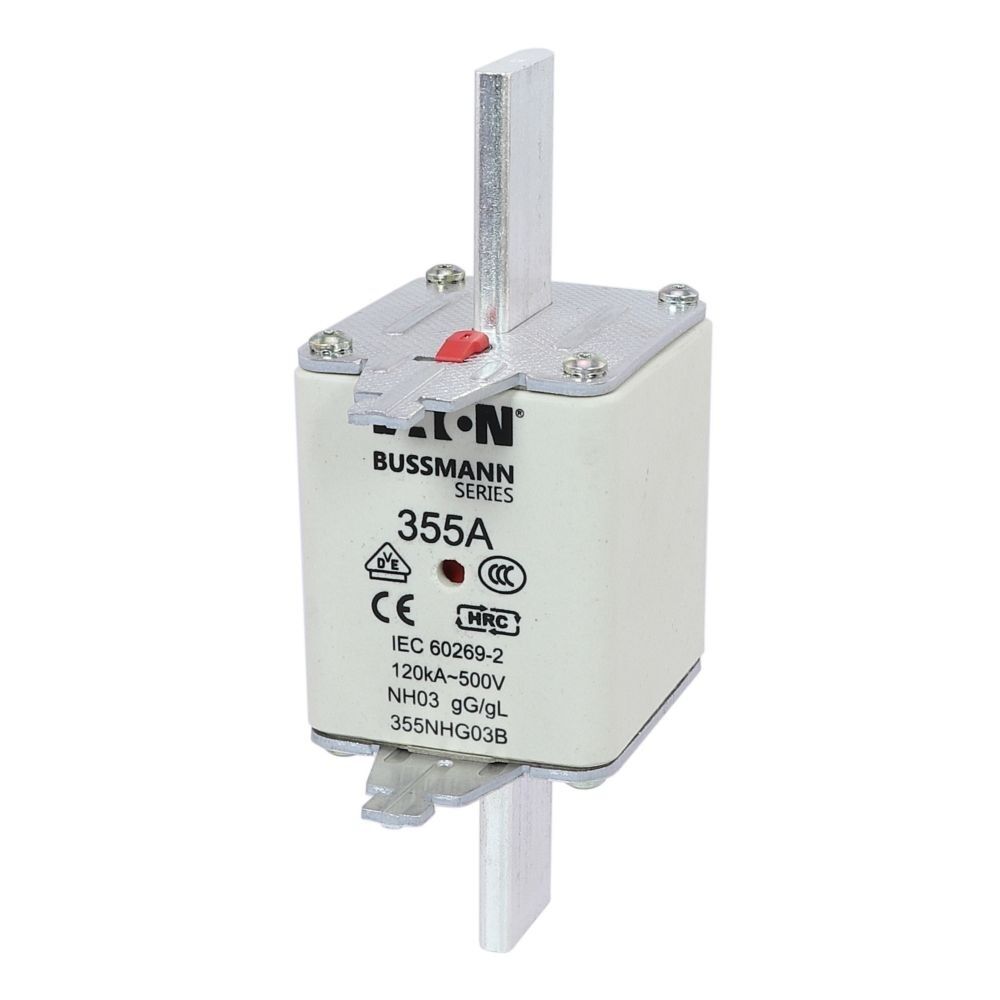 Eaton Sicherungseinsatz 355NHG03B Typ NH FUSE 355A 500V GL/GG SIZE 03 DUAL IN