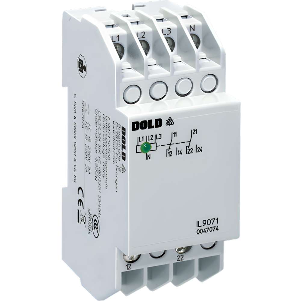 Dold Unterspannungsrelais 0043070 Typ IL9071.12 3/N AC400/230V 0,85UN4%