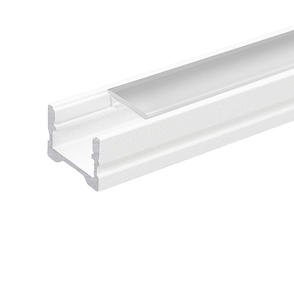 Nobile Alu U Profil 5011147804 Typ 3 weiß-matt TP weiß 2m (bis 13 mm)
