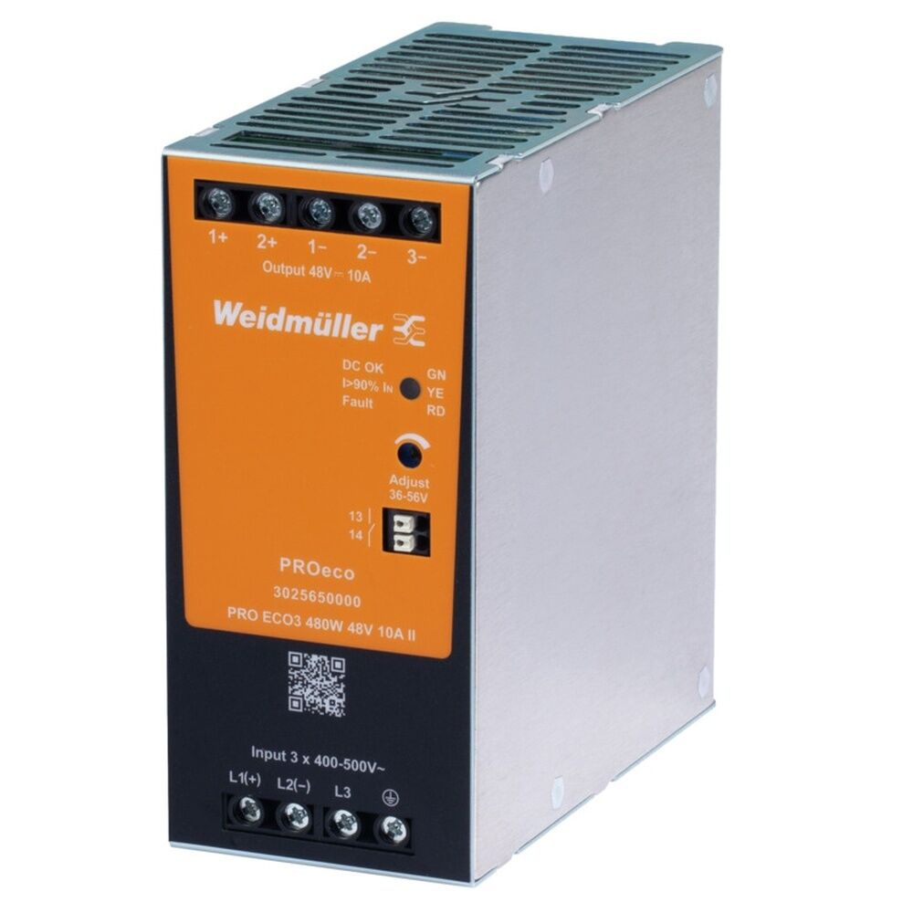 Weidmüller Gleichstromversorgung 3025640000 Typ PRO ECO3 480W 24V 20A II 