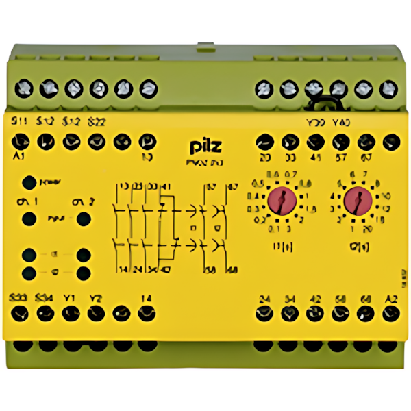 Pilz Sicherheitsschaltgerät 774012 Typ PNOZ 2VJ 24VDC 3n/o 1n/c 2n/o t 