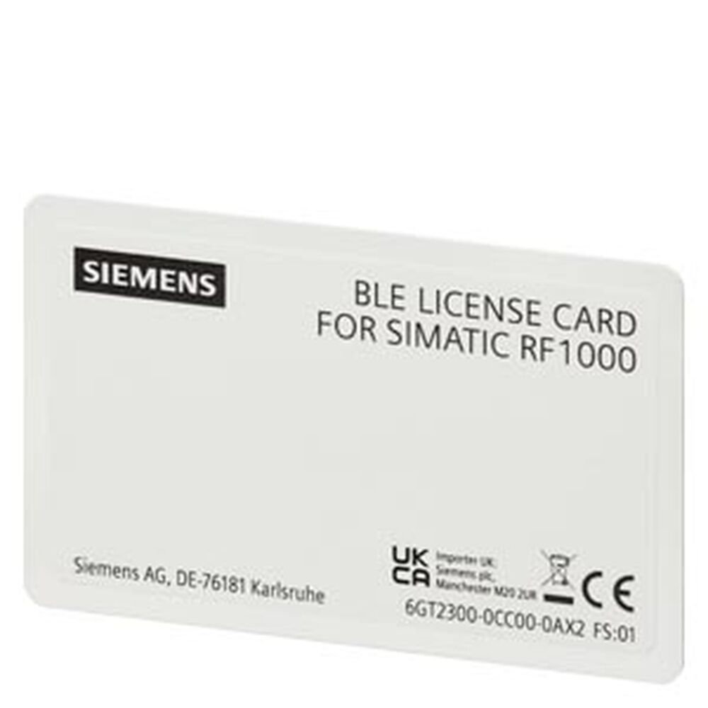 Siemens Lizenzkarte 6GT2300-0CC00-0AX2