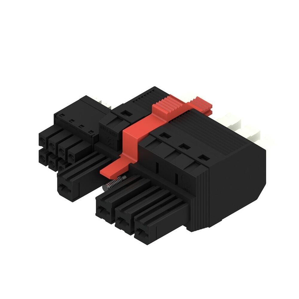 Weidmüller Hybridsteckverbinder 2549580000 Typ BVFL 7.62HP/04/180MSF4 BCF/08R SN BK BX