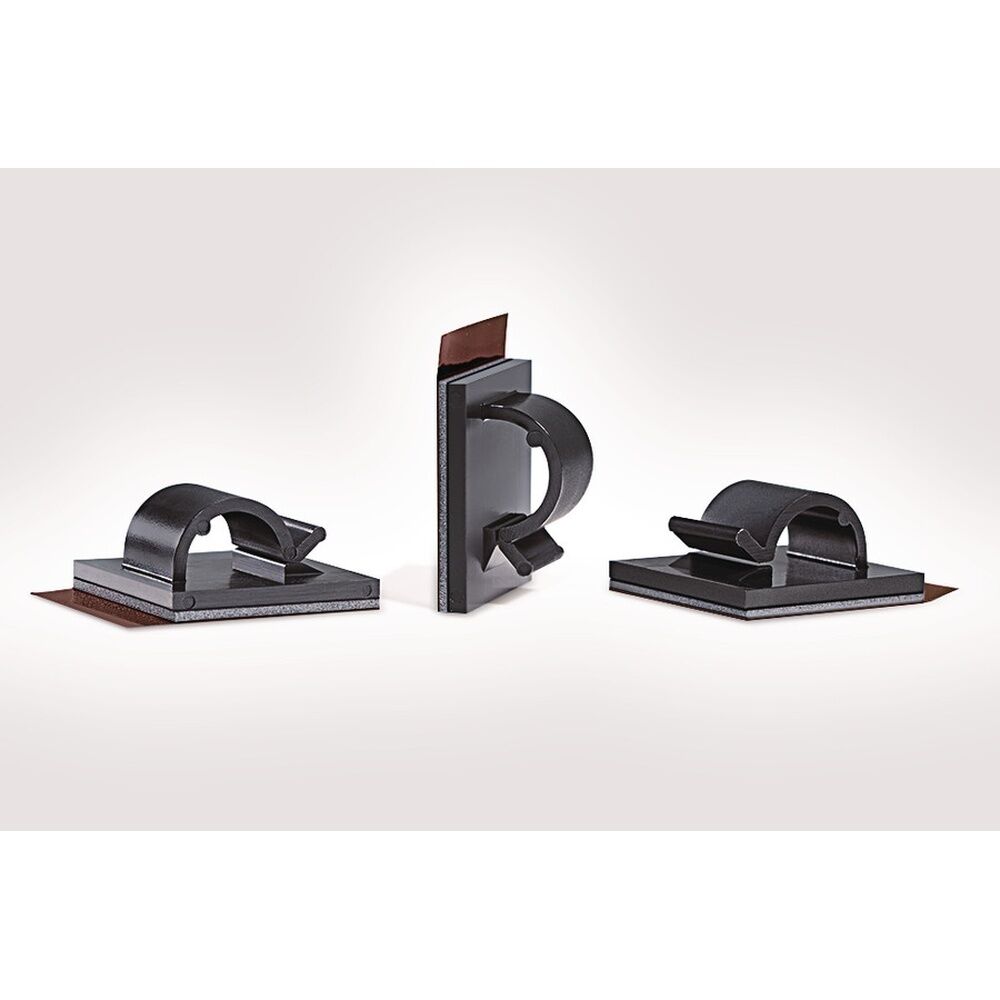 Hellermann Tyton selbstklebender Befestigungssockel 151-00497 Typ RB8APT-PA66-BK (100) 