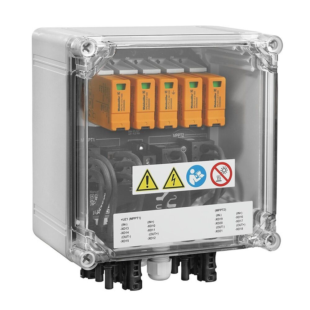 Weidmüller Generatoranschlusskasten 2866370000 Typ PVN DC 2IN/1OUTX2 2MPPT SPD2R EVO 1.1KV