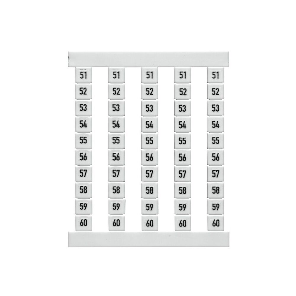 Weidmüller Klemmenmarkierung 0460660051 Typ DEK 5 FSZ 51-60