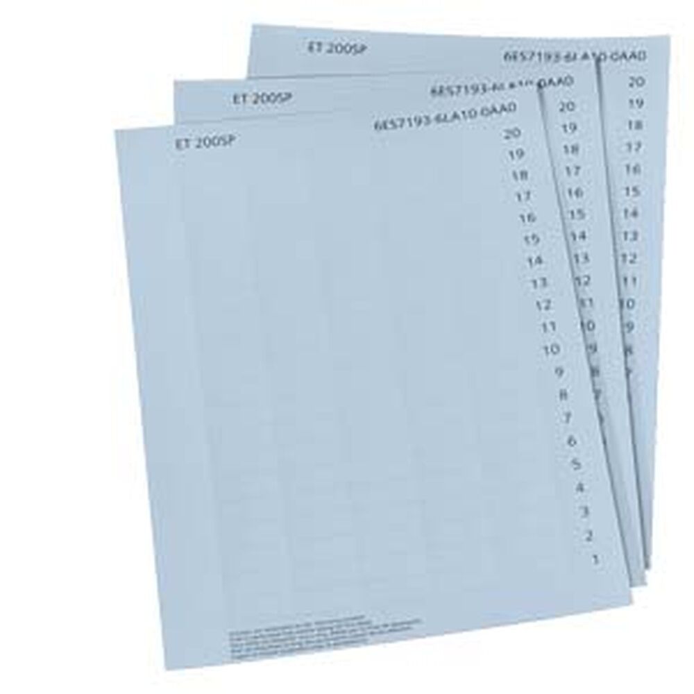 Siemens Beschriftungsstreifen 6ES7193-6LA10-0AA0