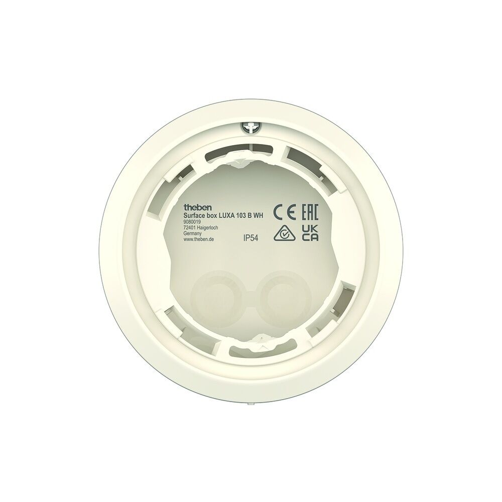 Theben AP Rahmen 9080019 Typ Surface box LUXA 103 B WH