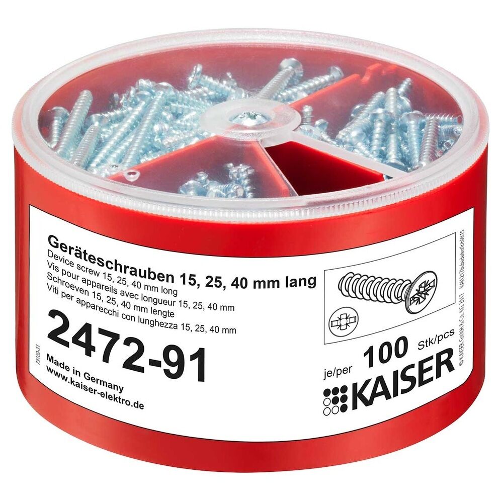 Kaiser Geräteschrauben Box 2472-91 