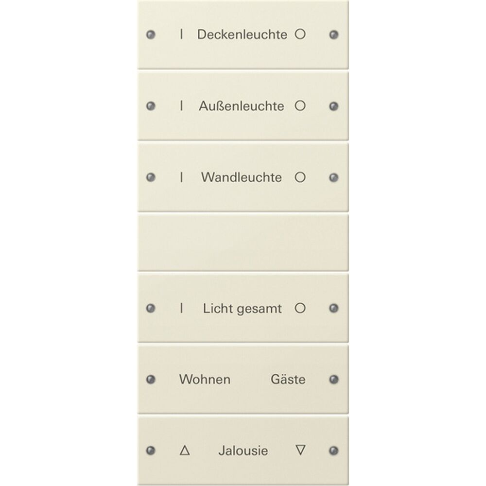 Gira Wippenset 6fach 220601