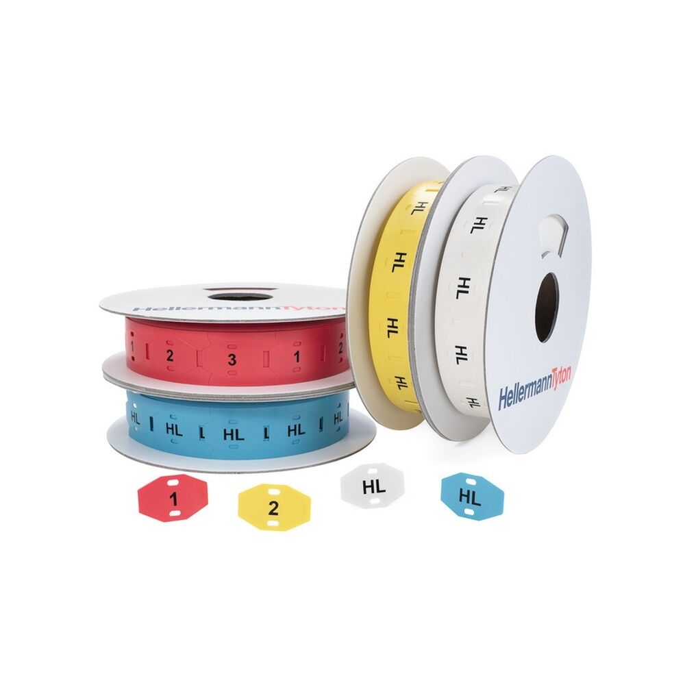 Hellermann Kennzeichnungsschild 556-80555 Typ TAGPU20X30-2-PUR-BK