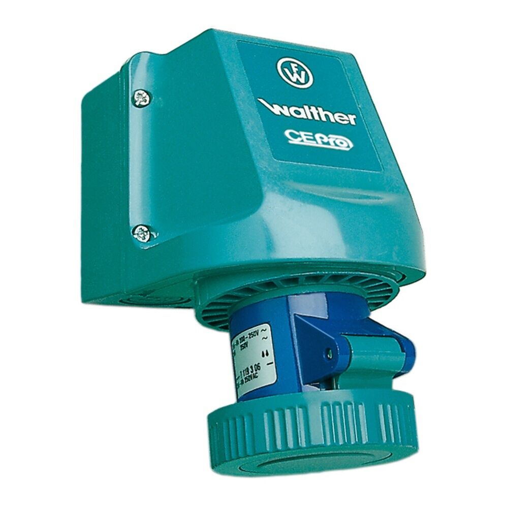 Walther-Werke Wasserdichte Wandsteckdose 7119304