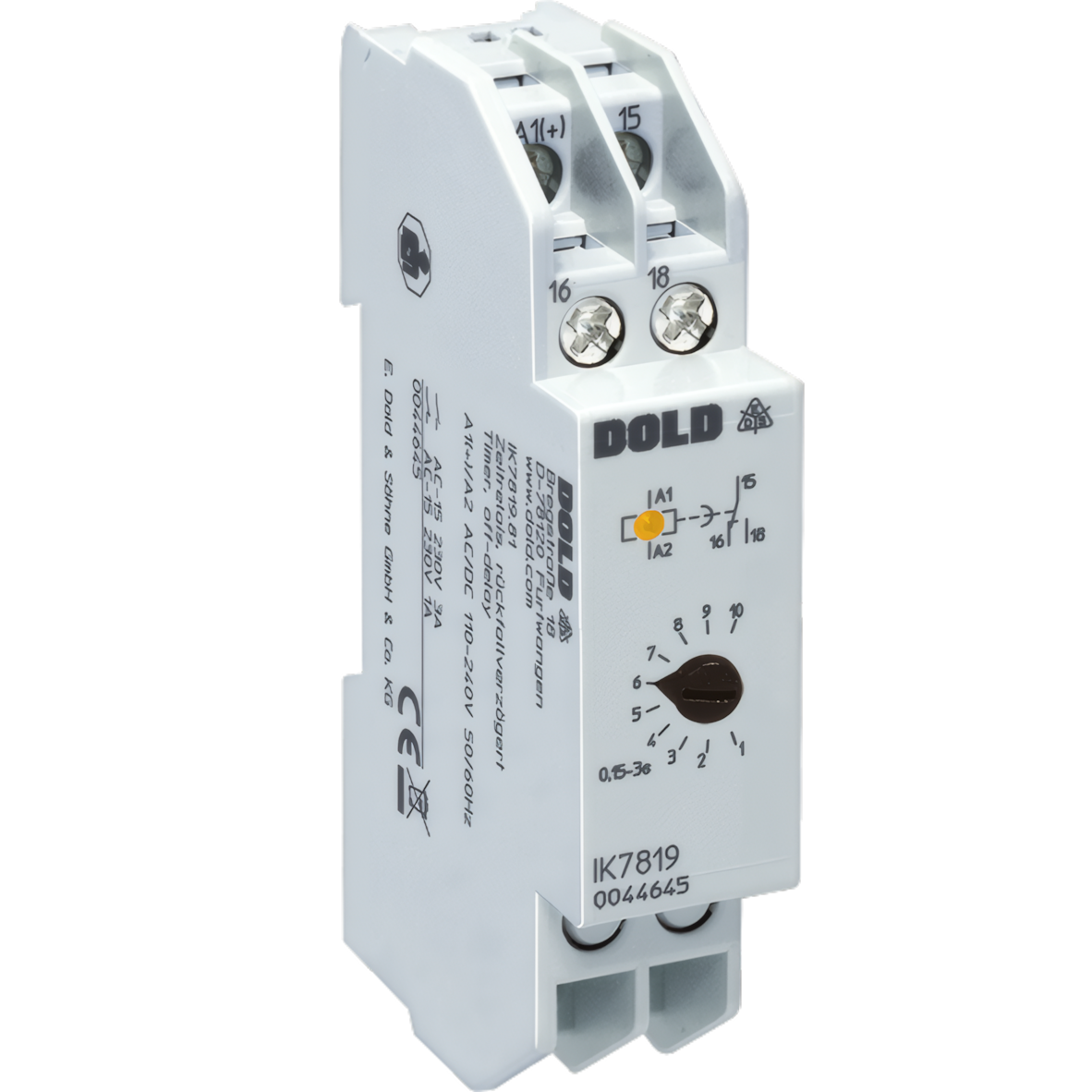 Dold Zeitrelais 0041440 Typ IK7819.81 AC/DC24V 1,5-30S