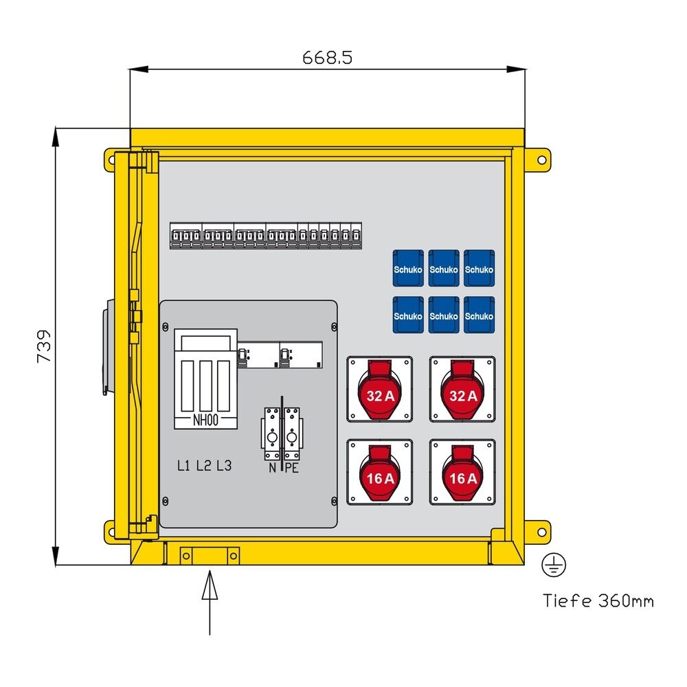 Walther-Werke Aufputzverteiler WAP0315