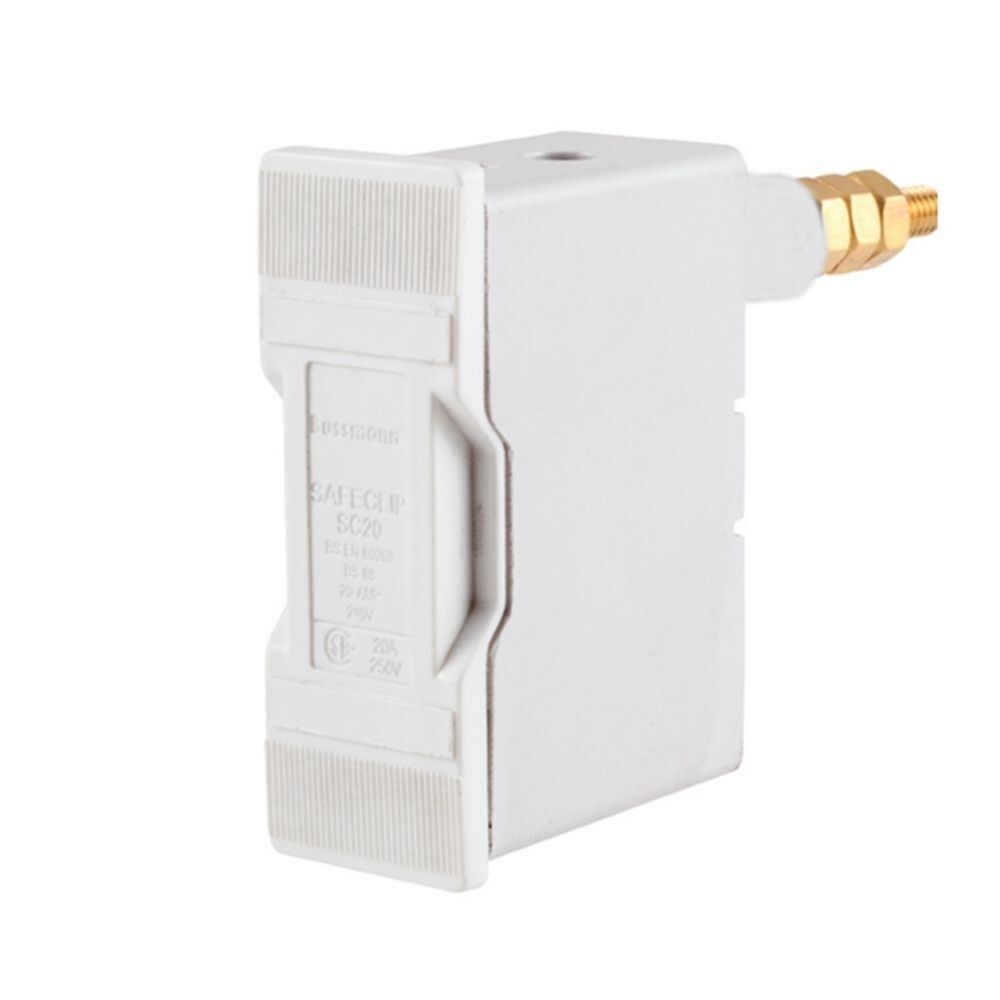 Eaton Sicherungshalter SC20PWH Typ SAFECLIP 20A BACK STUD CONNECTED WHITE