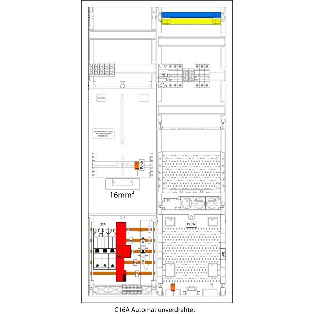 f-tronic Komplettschrank 7190229 Typ 3HZ721APZM-EMOB22