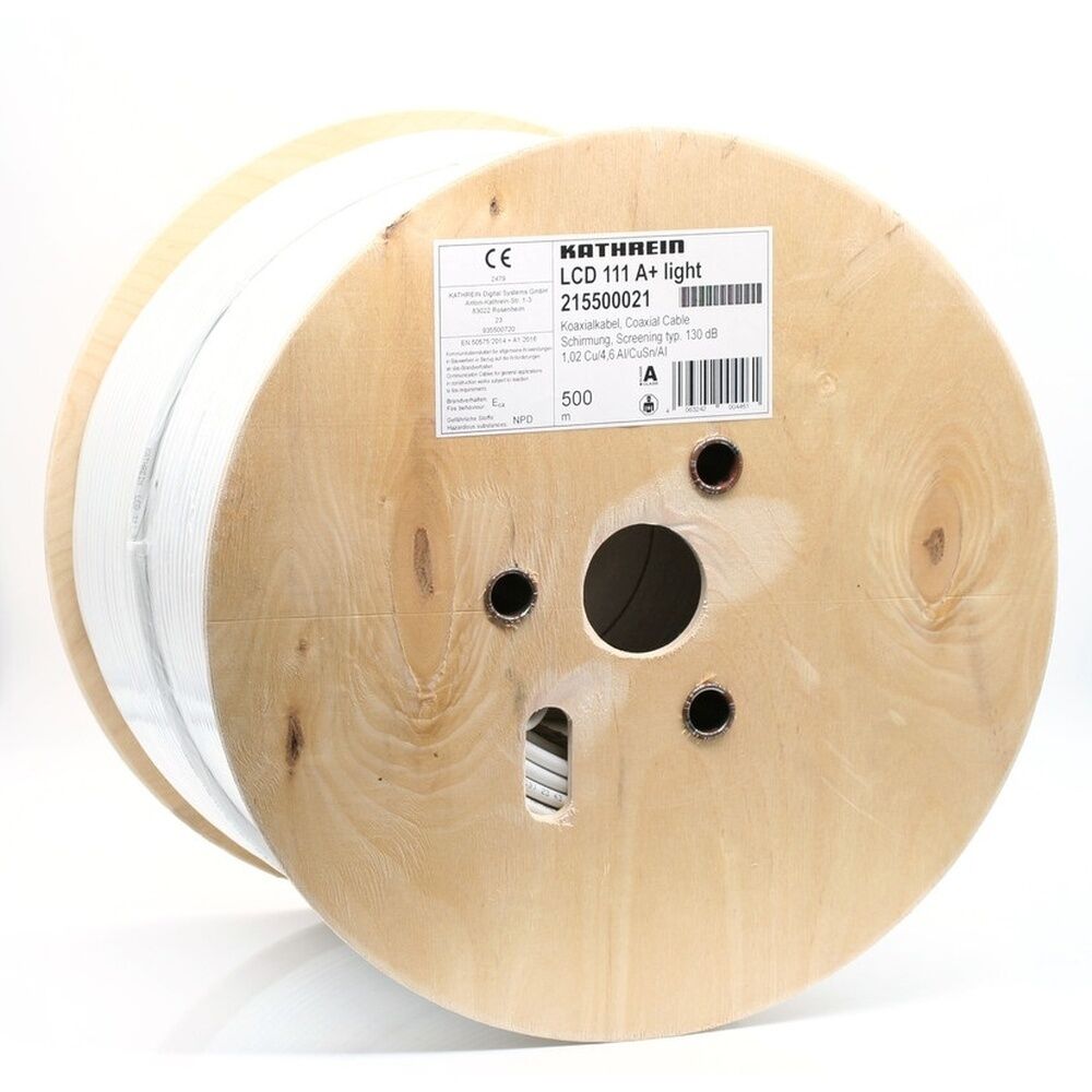 Kathrein Koaxialkabel 215500021 Typ LCD 111A Plus light 500m