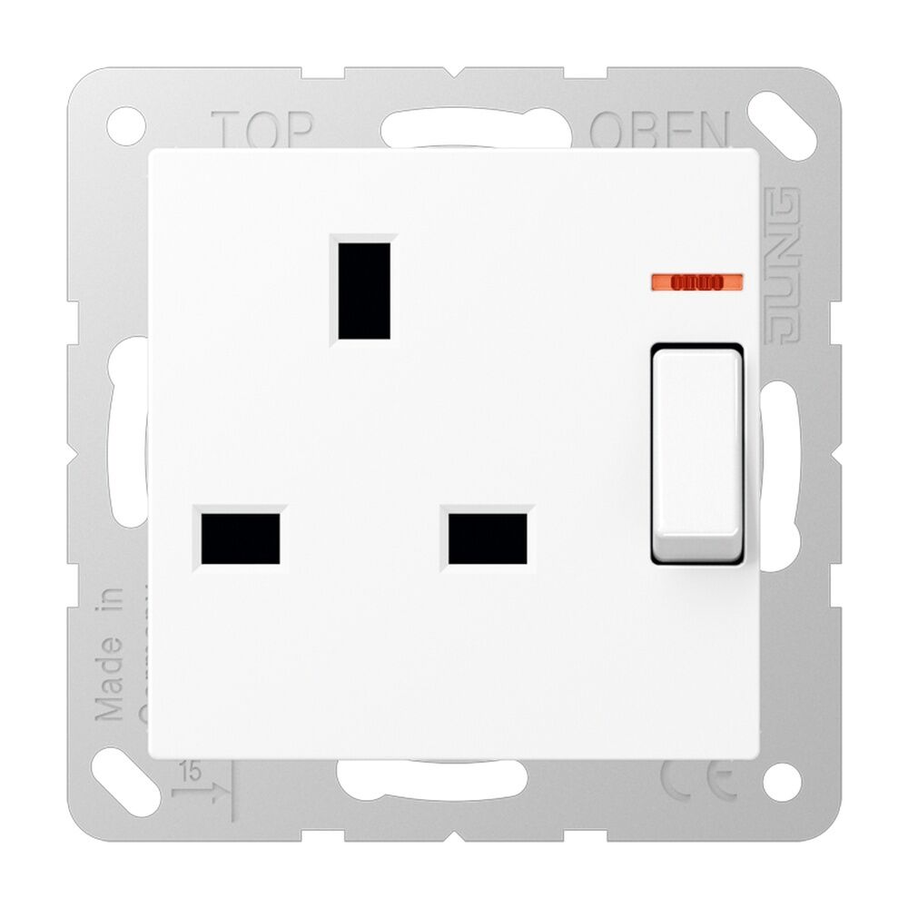 Jung Abschaltbare Steckdose British Standard A3171KOWWM