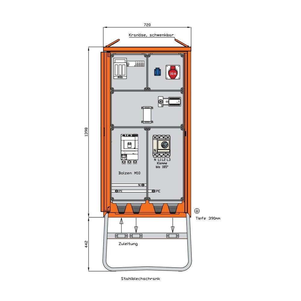 Walther-Werke Verteilerschrank 277kVA WV0740R1