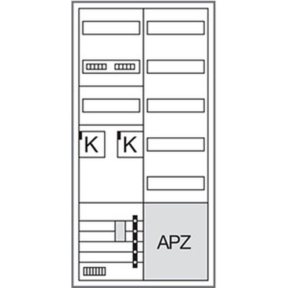 Hager Komplettschrank ZB32SET25LS