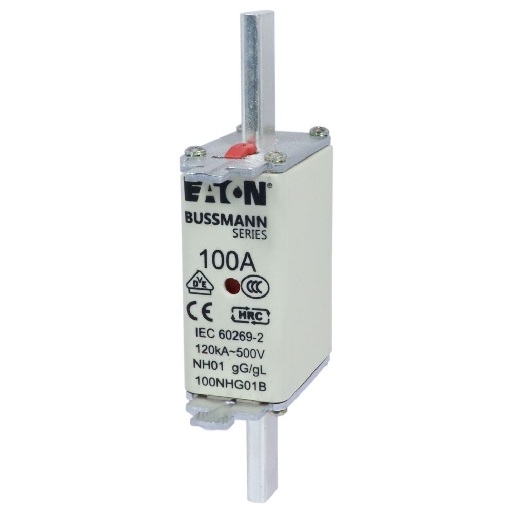 Eaton Sicherungseinsatz 100NHG01B Typ NH FUSE 100A 500V GL/GG SIZE 01 DUAL