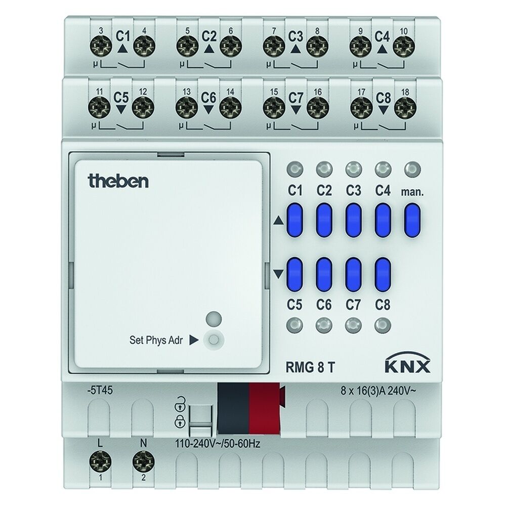 Theben KNX Schalt Jalousieaktor 4930200 Typ RMG 8 T KNX