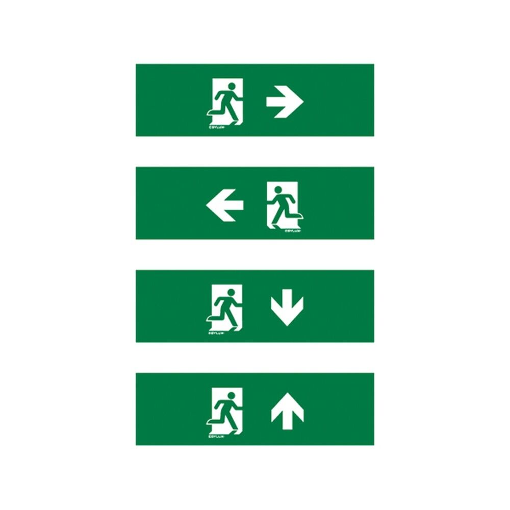 ESYLUX Piktogramm Satz EN10077128 Typ SLX 14 Flat Piktogramm-Satz 1 (Ersatz) 