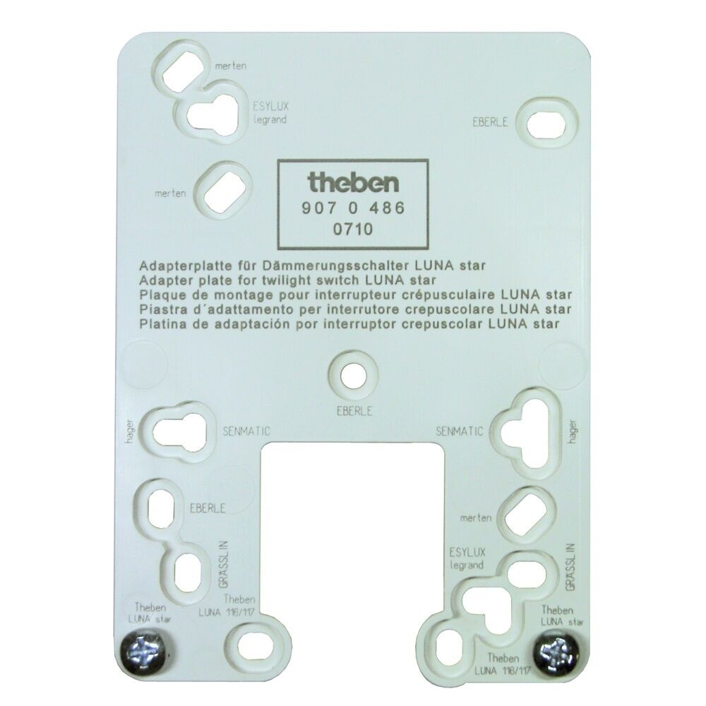 Theben Adapterplatte 9070486 Typ Adapterplatte LUNA star