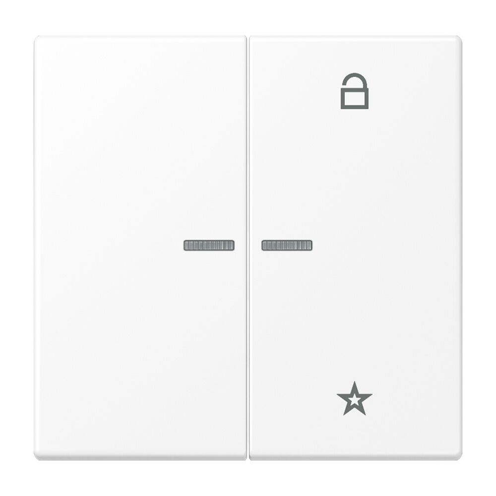 Jung eNet Funk Steuertaste 2fach FMLS1701WWM