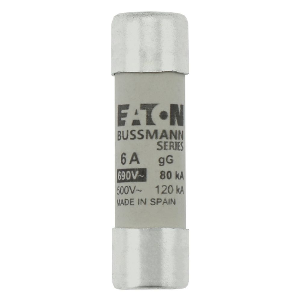 Eaton Sicherungseinsatz C14G6 Typ CYLINDRICAL FUSE 14 x 51 6A GG 690V AC