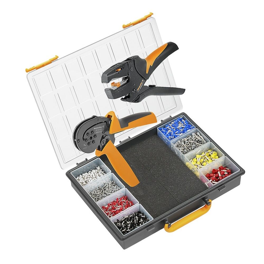 Weidmüller Sortimentskasten bestückt 1542260000 Typ CRIMPSET PZ 10 HEX D