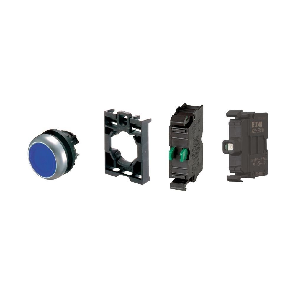 Eaton Leuchtdrucktaste 132614 Typ M22-DL-B-K10LED-BVP