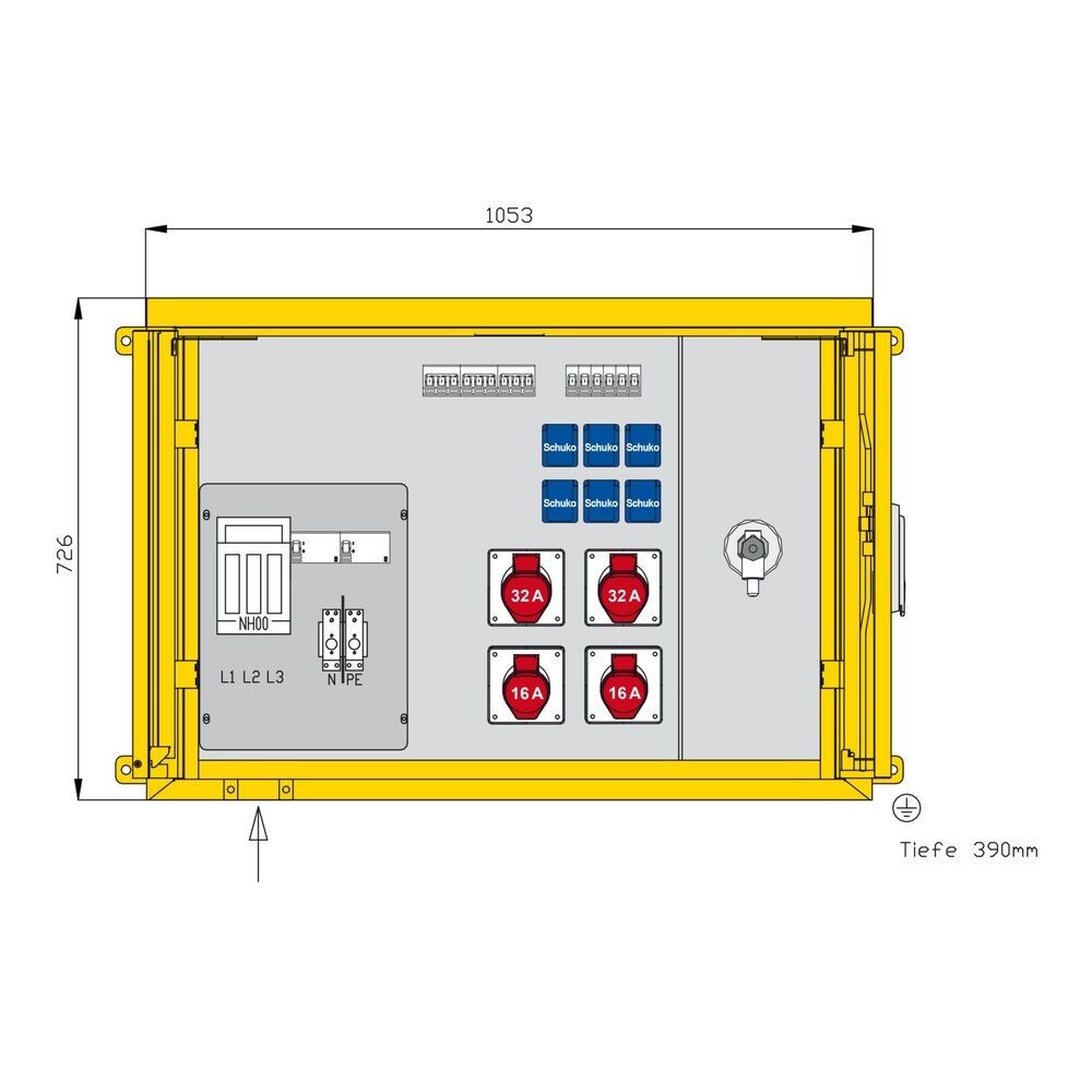 Walther-Werke Aufputzverteiler WAP0515
