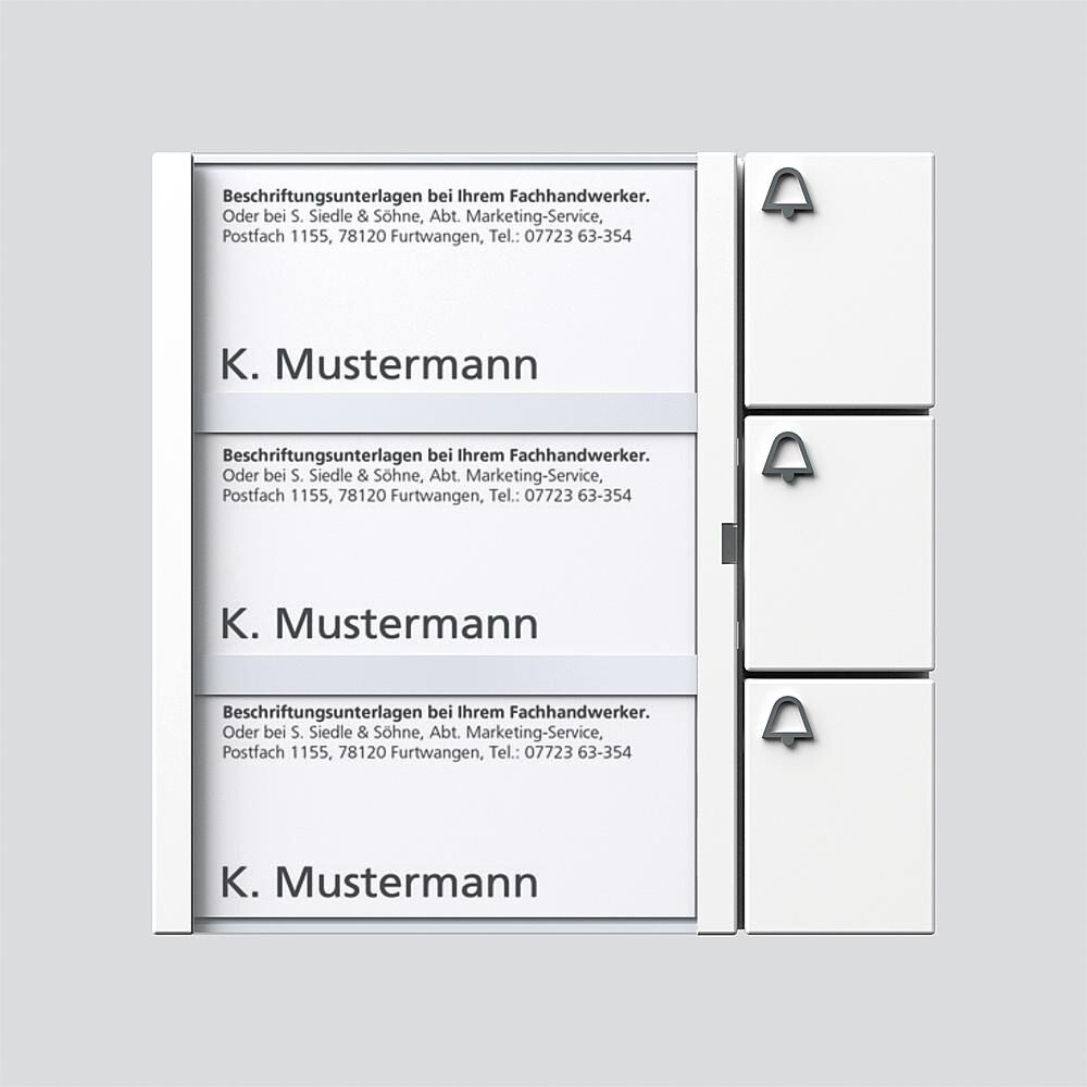 Siedle Tastenmodul 200035736-00 Typ BTM 650-03 W 