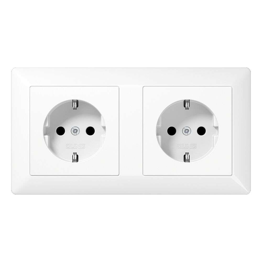 Jung Kabelkanal SCHUKO Steckdose AS1522WW