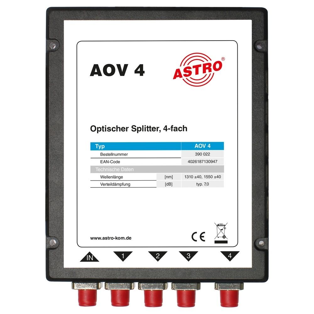 Astro Bit Optischer 4-fach Splitter 390022 Typ AOV 4